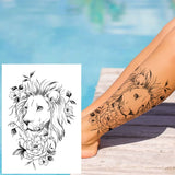 Tatouage Temporaire Lion Amical
