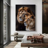 Toile Lion Léchouille