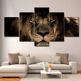 Tableau Lion Sépia