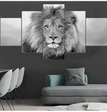 Tableau Lion Design Foudroyant