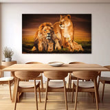Toile Lion Famille