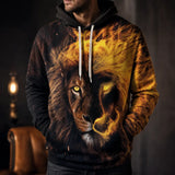 Sweat Lion Flamboiement porté