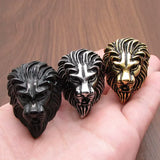Bague Tête de Lion Crâne