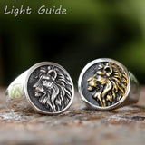 Bague Tête de Lion Argentée