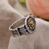 Bague Tête de Lion Jungle Obscure