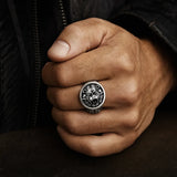 Bague Tête de Lion Rugissement porté