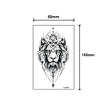 Tatouage Temporaire Lion Mandala