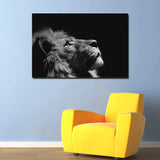 Toile Lion Tranquillité