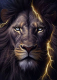Toile Lion Art Numérique