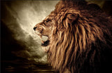 Toile Lion Rugissement