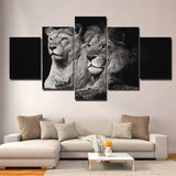 Tableau Lion Tête à Tête