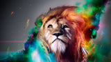 Toile murale Lion africain
