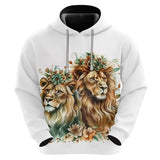 Sweat à capuche Lion imprimé 3D