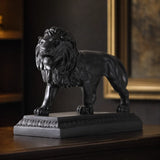 Statue Lion Africain Noir porté