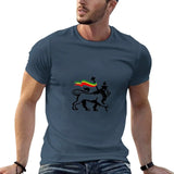 T-shirt Lion Reggae Bicolore