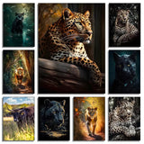 Toile Lion Joyeux