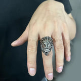 Bague Tête de Lion Dorée