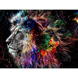 Toile Lion Peinture Duo