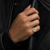 Bague Tête de Lion Fureur porté