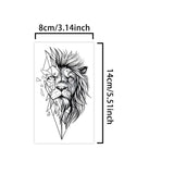 Tatouage Temporaire Lion Géometrique