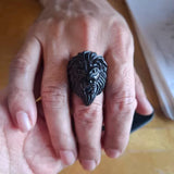 Bague Tête de Lion Crâne