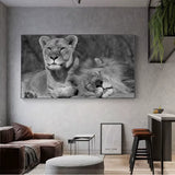 Toile Lion Posé