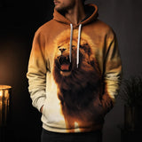 Sweat Lion Rugissement porté