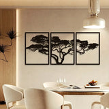 Stickers Lion Arbre Noir