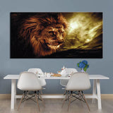 Toile Lion Apocalypse