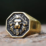 Bague Tête de Lion Hurlement Obscur