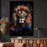 Toile Lion Pop Art