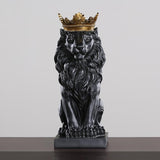 Statuette Lion Noir