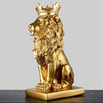 Statuette Lion Dorée