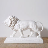 Statuette de Lion Africain Blanc