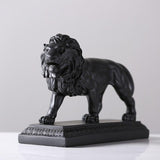 Statuette Lion Africain Noir