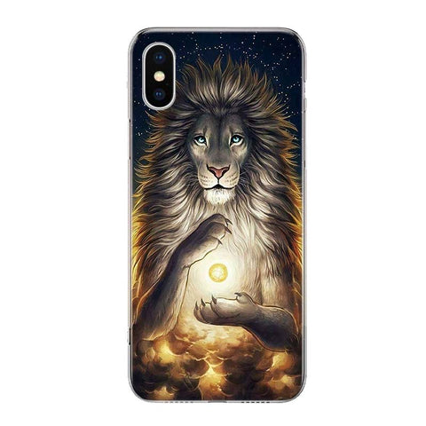 Coque Iphone Lion Dieu Felin