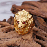 Chevalière Tête de Lion dorée