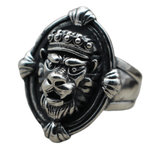 Bague Tête de Lion Jungle Obscure