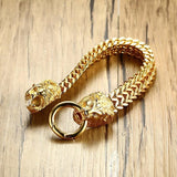 bracelet tete de lion Âge D'or