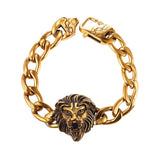 Bracelet Lion Chaine Doree