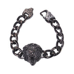 Bracelet Lion Chaine Noire