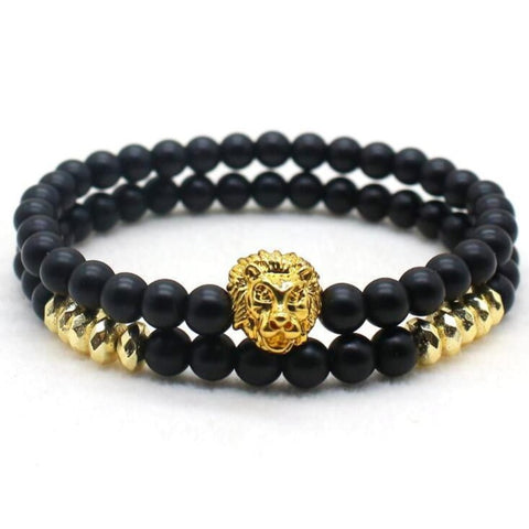 bracelet perle noir femme