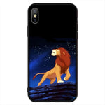 Coque iphone roi lion nuit sombre