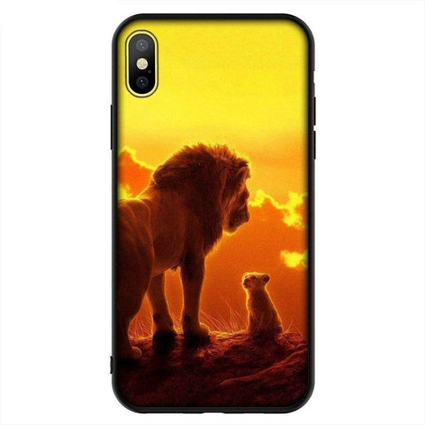 Coque iPhone Roi Lion Pere et Fils