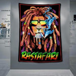 Drapeau Lion Smoke Rastafari