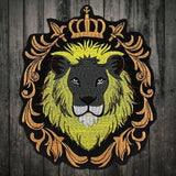 Ecusson Lion Roi de la Savane