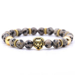 bracelet lion jaspe dalmatien