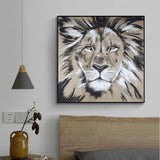 Toile Lion peinture Acrylique