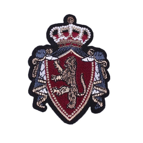 patch lion embleme royale