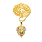 collier Lion Criniere Zirconique